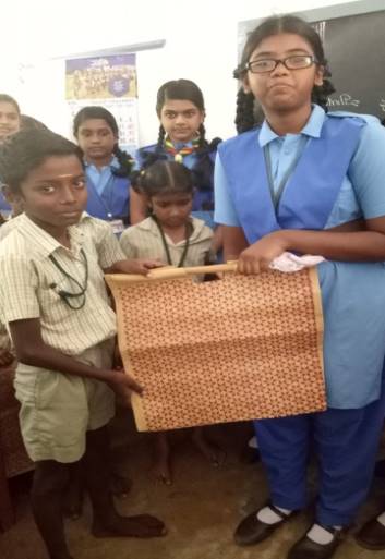 Use Jute bags and reduce plastic bags is a call to save nature. Awareness given by our students to the children of St. Teresa Primary School, Perambur.