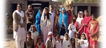 Sr Saima and children in Rakh Raihr